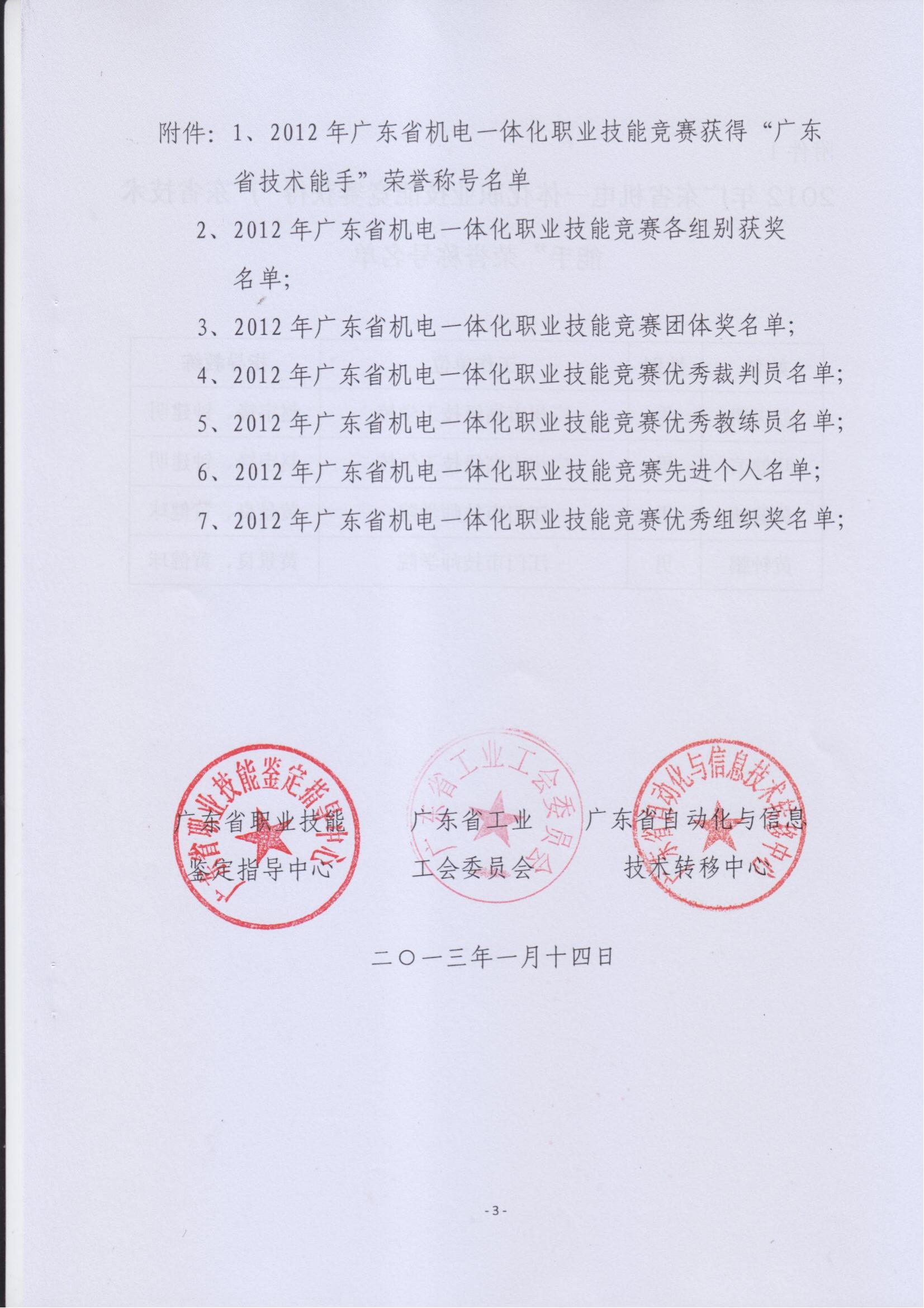 关于表彰2012年广东省机电一体化职业技能竞赛获奖人员和单位的通报_02.jpg
